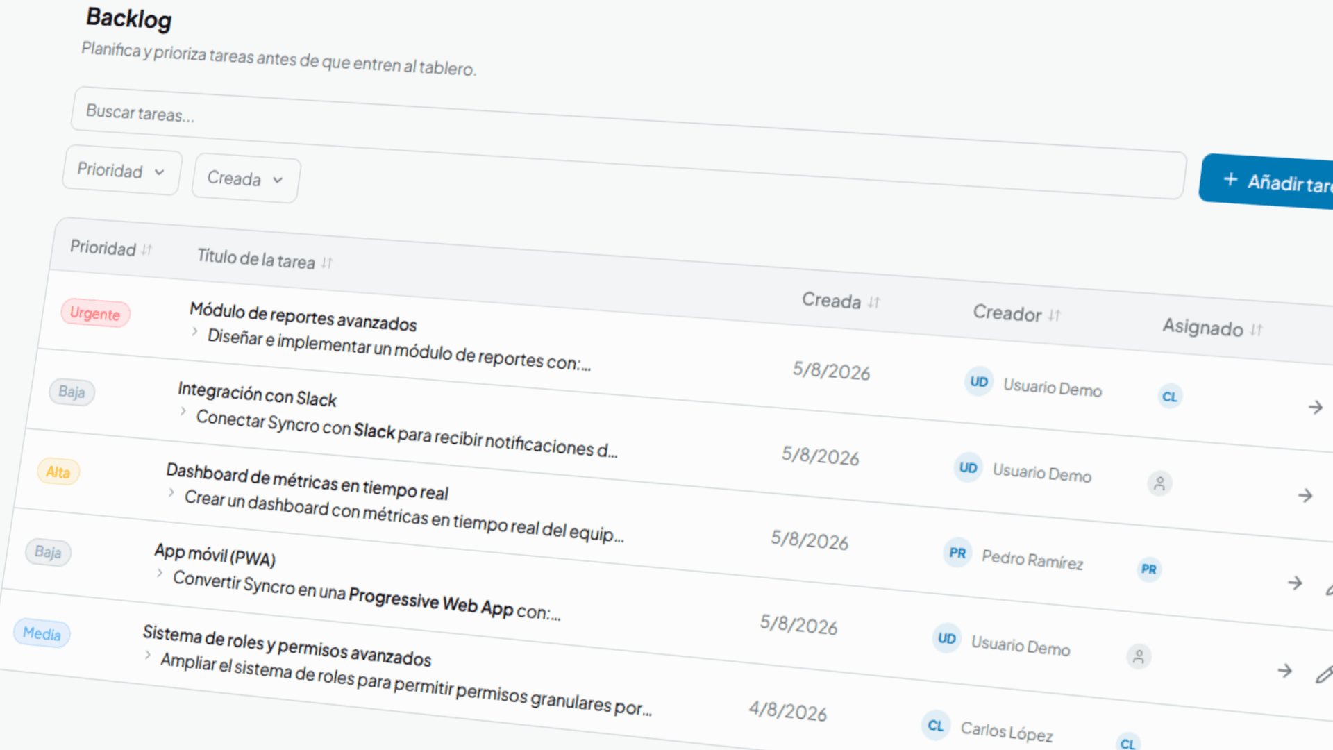 Backlog