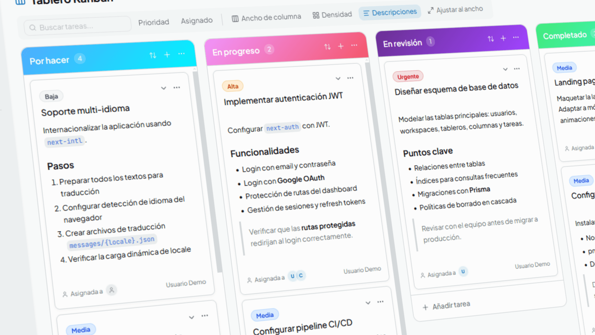 Tablero Kanban